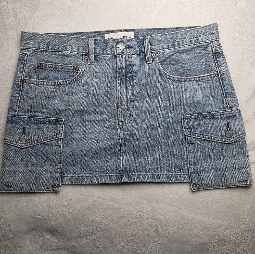 Aritzia - Denim Forum Light Blue Jean Skirt